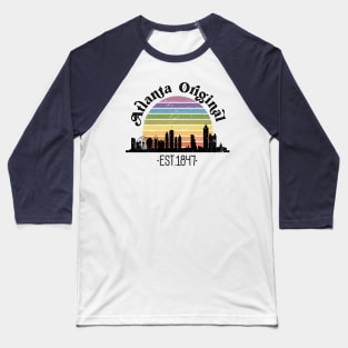 Atlanta Original Retro Rainbow Baseball T-Shirt